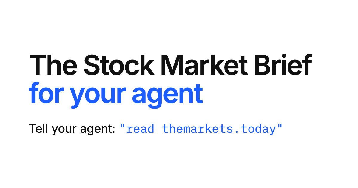 A daily stock market brief built for your Muse agent