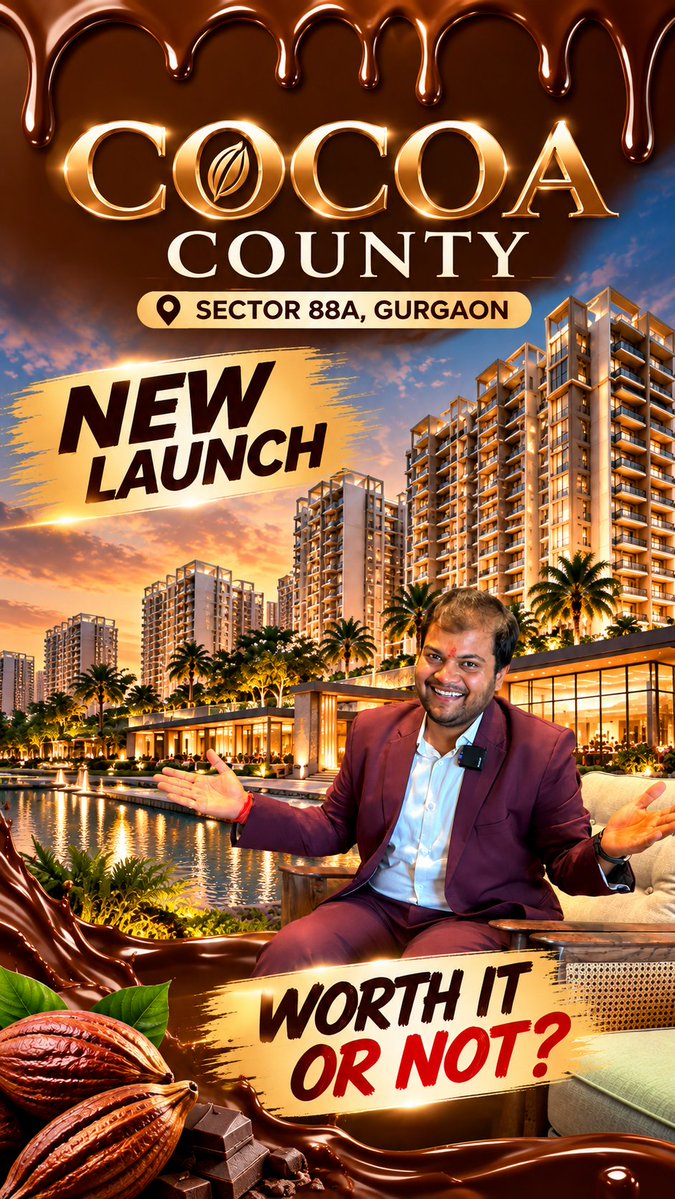 vsj_infratech's tweet photo. Cocoa County, Sector 88A Gurgaon is a new luxury residential project strategically located in New Gurgaon, close to Dwarka Expressway.
Full Video Link : https://t.co/tjaD251lOZ
#CocoaCounty #CocoaCountyGurgaon #CocoaCountySector88A #Sector88A #GurgaonProperty https://t.co/IQEkvPKbb2