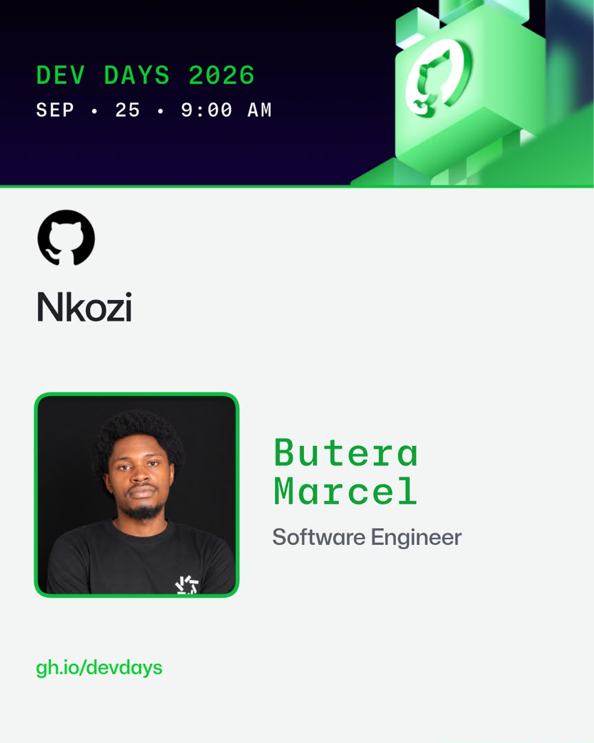 buteramarcel's tweet photo. Heading to Nkozi tomorrow for GitHub Dev Days at @umu_nkozi !
Excited to speak alongside incredible minds @kamwanga_rahiim and Sebit Peter.
Huge shoutout to @GitHub and @ofwonogodwin for driving tech growth across Uganda! See you all at UMU.
#githubDevDays https://t.co/IR7VmwUk4D