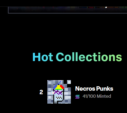 Necros_Punks's tweet photo. 🔥TOP 2 in LMNFT🔥

●The mint price is 0.01 SOL
●The $300 contest is still ongoing
●The first case wins the prize

Mint more +20 Necros Punks Your win rate will be 99%

▶Mint Here: https://t.co/Yhx6Y6hc71 https://t.co/q5BjtNcdfs