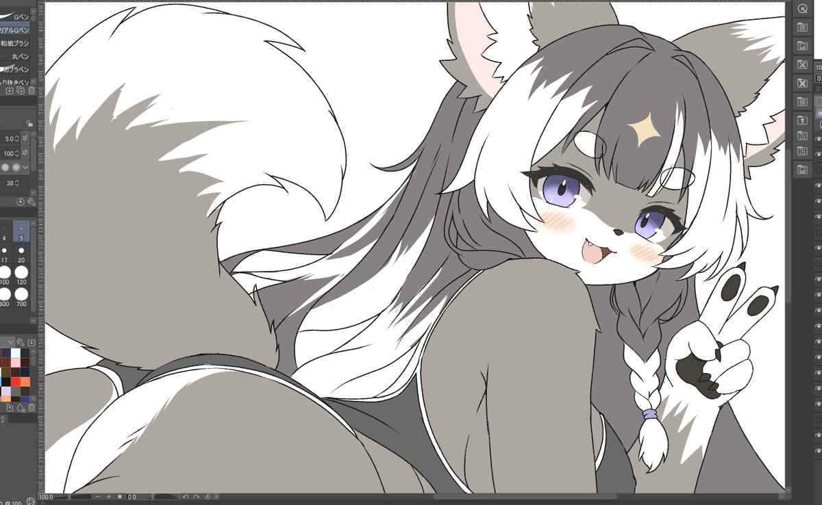 ORCA_VRC's tweet photo. wip狐っ子🦊💫 https://t.co/b1kbYq2gQs