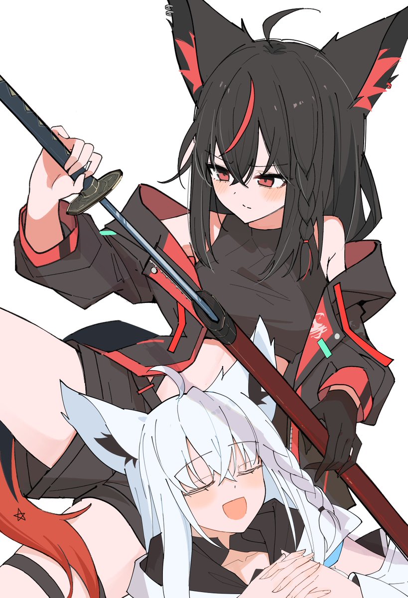 halkana_sketch's tweet photo. 🖤どけ…！斬るぞ…
🤍斬れないくせに♪ https://t.co/krmAHBkHyz