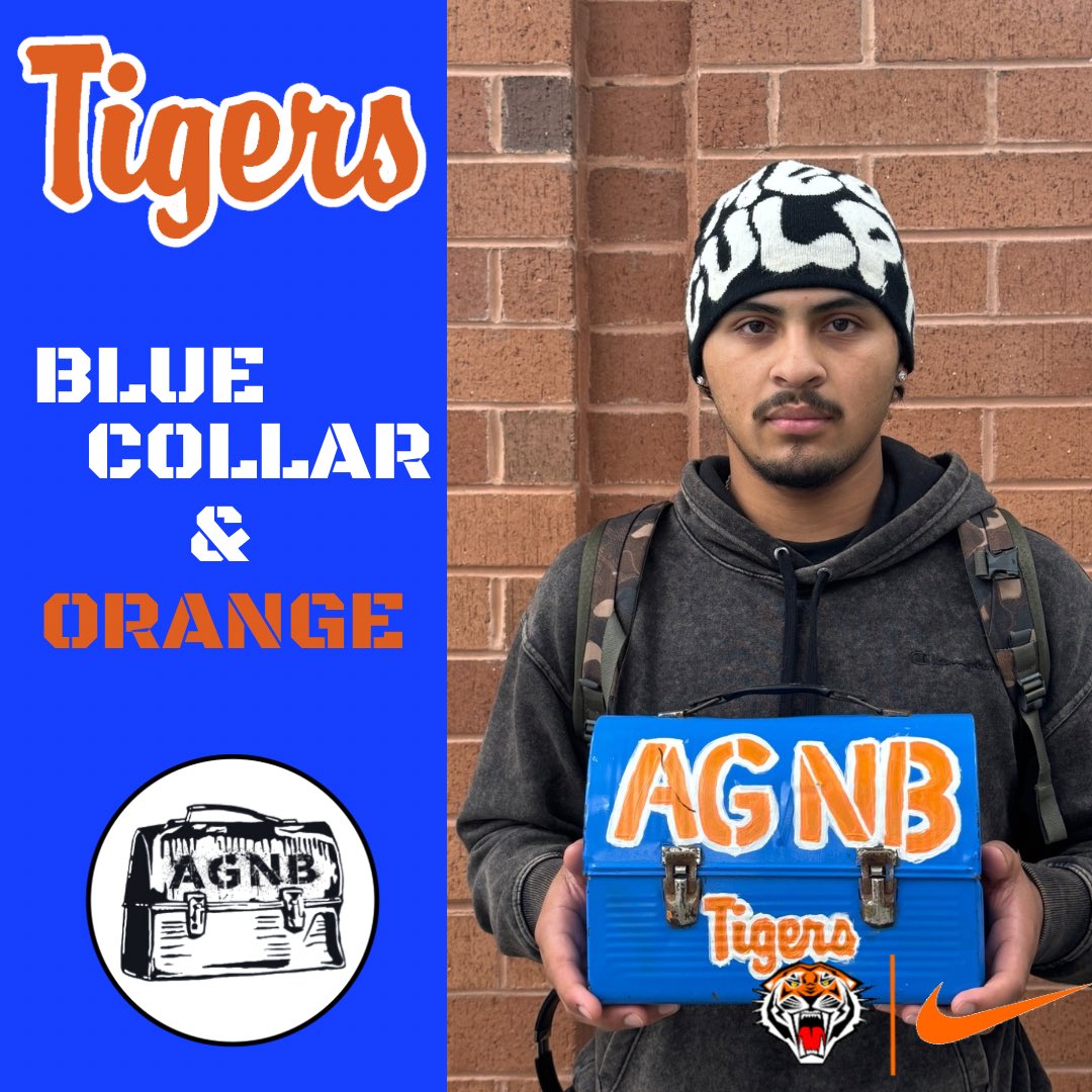 JRT_Football's tweet photo. #LunchBox this week goes to @yahirmoreno888! Does a tremendous job battling through injuries and coming to work every day. #CWCW #BleCollarAndOrange https://t.co/o8lAWkohDO