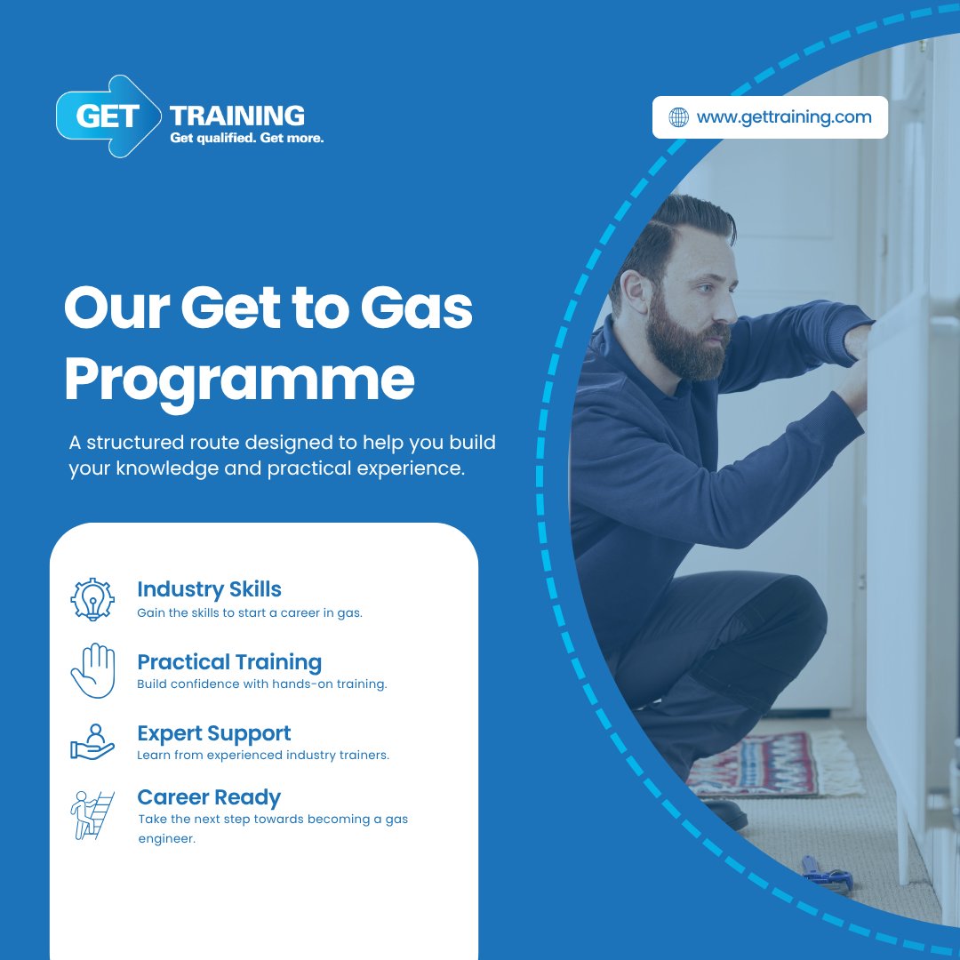 GetTraining's tweet photo. 🔥 Want to become a gas engineer? Start building your skills with practical gas training. #GasEngineer #GetTraining https://t.co/lk8kuqfBB6