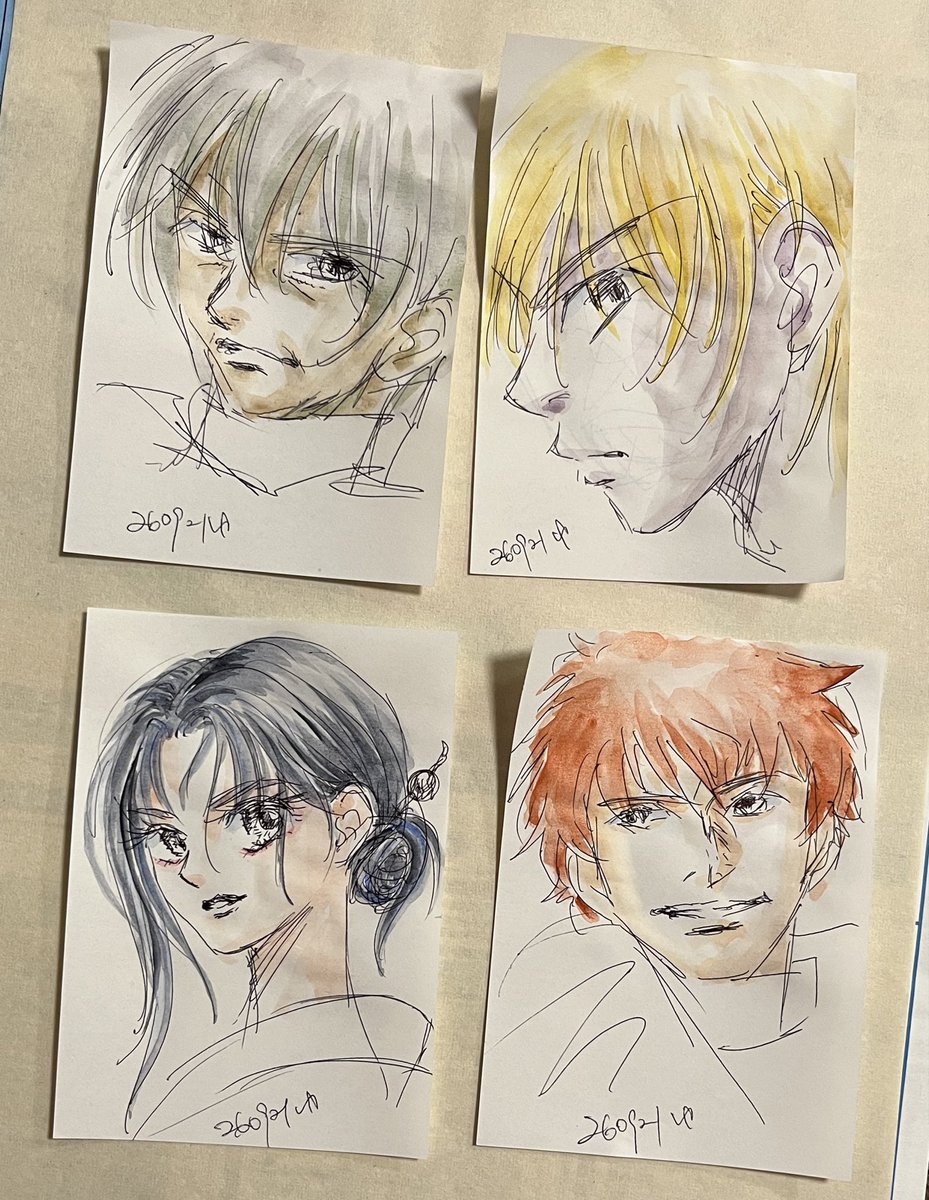 So4nknF's tweet photo. 宿��え付けメモ用紙の落書き､持ち帰って家で塗ってます
→調べたらシュウカイドウとのこと｡名前は知ってたけど目にするのは初めてでした https://t.co/IAf1xYHIol