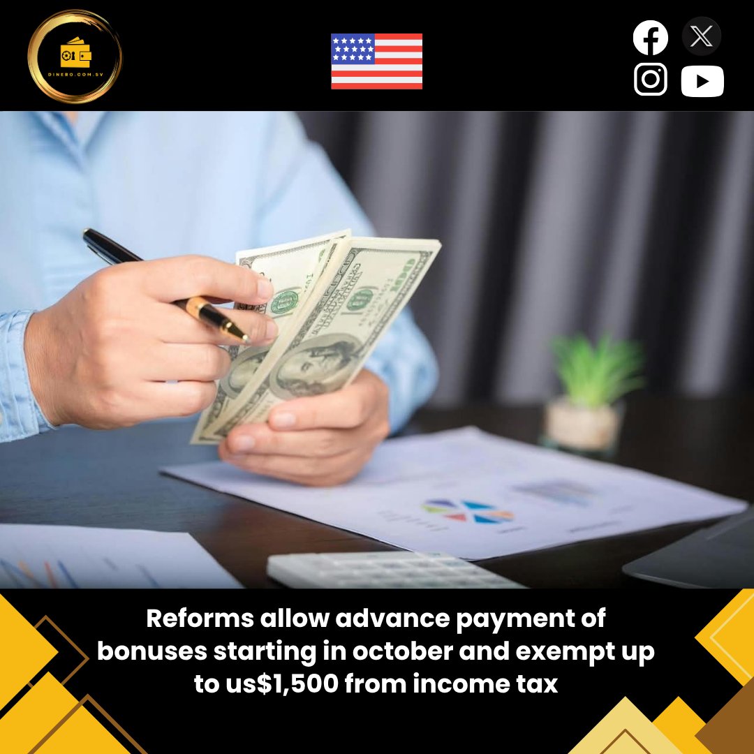 dinerocomsv's tweet photo. 🏛️🇸🇻 The @AsambleaSV approved, with 60 votes, five reforms that extend the period for public and private sector workers, pensioners, and alimony recipients to receive various year-end financial benefits. 💰📅
Read here https://t.co/csCQ8HnYdm
#ElSalvador #LegislativeAssembly #Reforms #YearEndBenefits 📝LS
