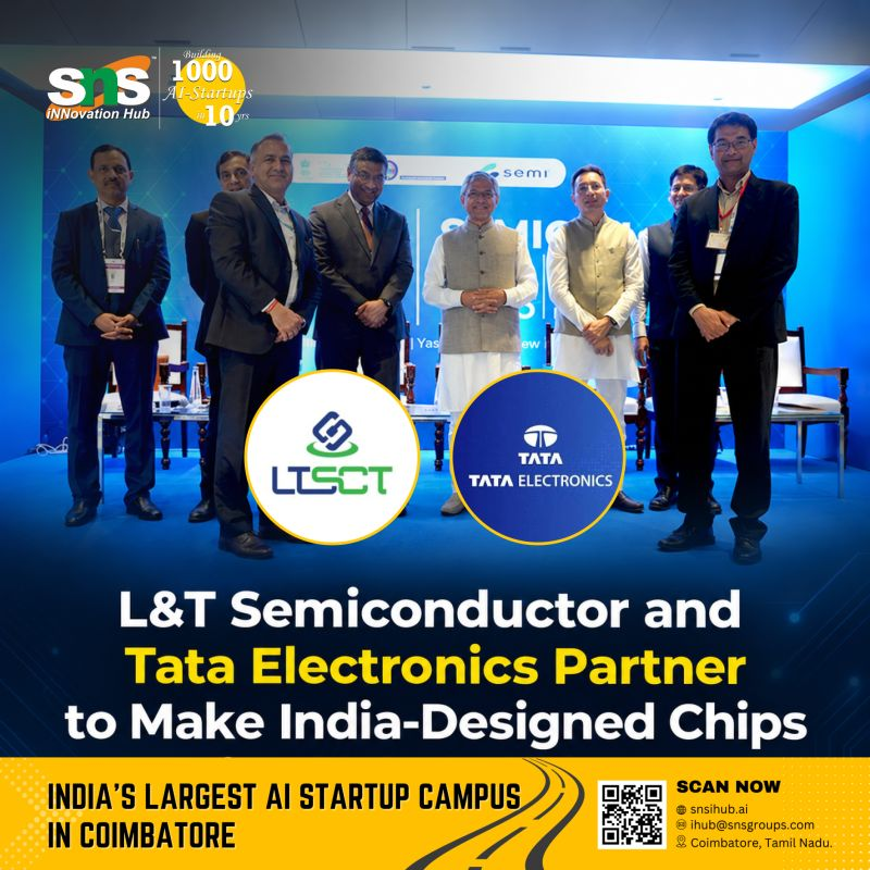 snsihub's tweet photo. India’s Semiconductor Push

L&amp;T Semiconductor Technologies and @TataElectronics  are partnering to develop India designed semiconductor chips.

The bigger shift: building India’s semiconductor capabilities for the AI era.

#snsihub #Semiconductors #India #ChipDesign #Innovation https://t.co/9xXJPPBNWw