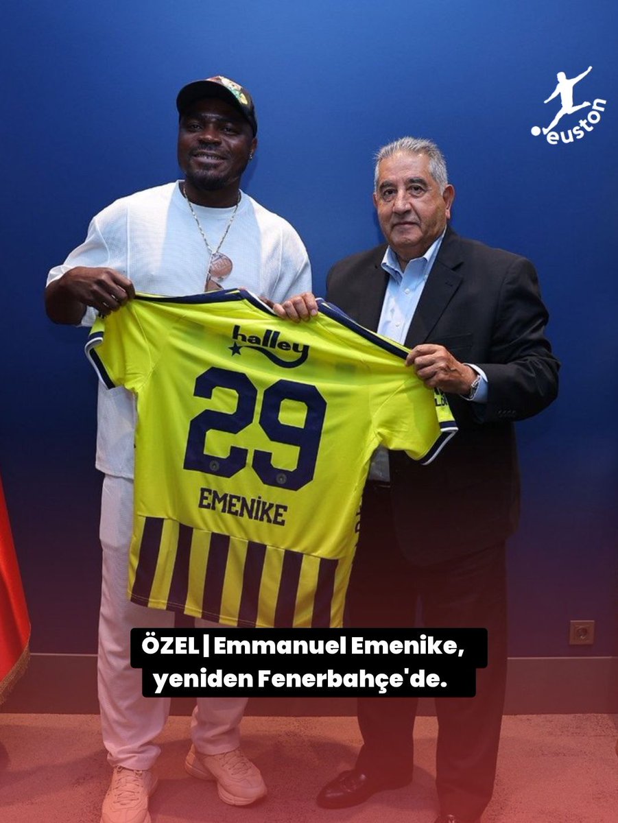 eustonspor's tweet photo. 🔴 ÖZEL | Emmanuel Emenike,
yeniden Fenerbahçe'de.

#futbol #trendyollig #süperlig #galatasaray #fenerbahçe #beşiktaş #trabzonspor #başakşehir #kasımpaşa https://t.co/H7LEXT6XDV