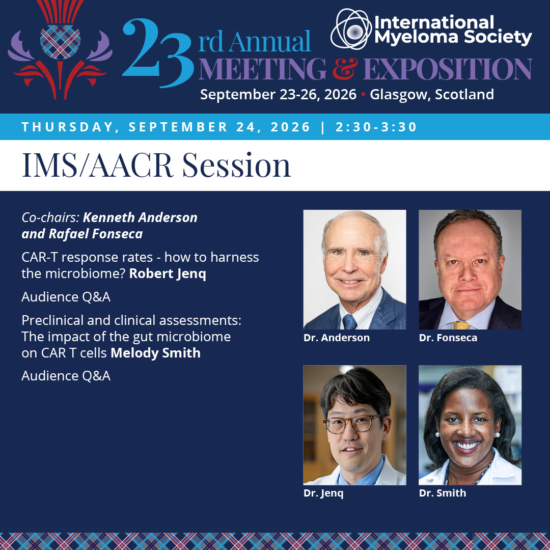 Myeloma Society (@Myeloma_Society) — #IMS26 — conference slide