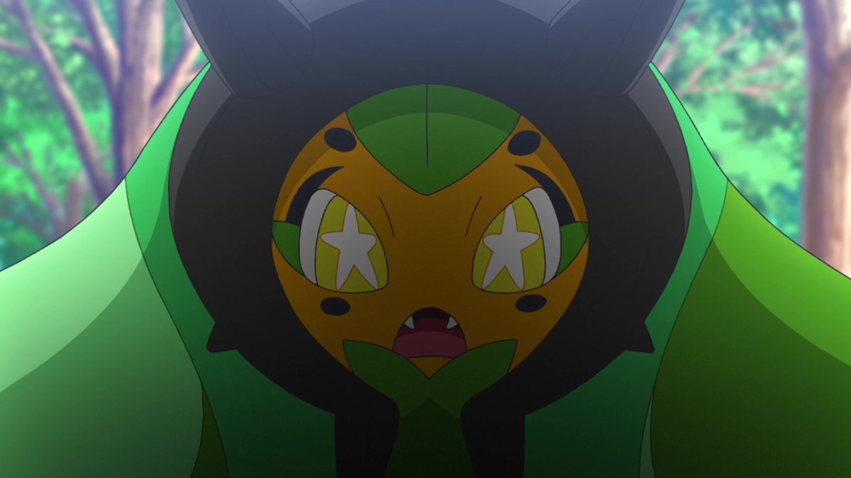 anipoke_PR's tweet photo. △#アニポケ ハイライト▽

#オーガポン はかつて
山に棲む鬼として恐れられていました

今は本当は優しいポケモンだと
里の人々にも理解されています。

でも森の中で荒らされたお供えものを見て
何か思うことがあるようでした… https://t.co/XP1uErGI3w