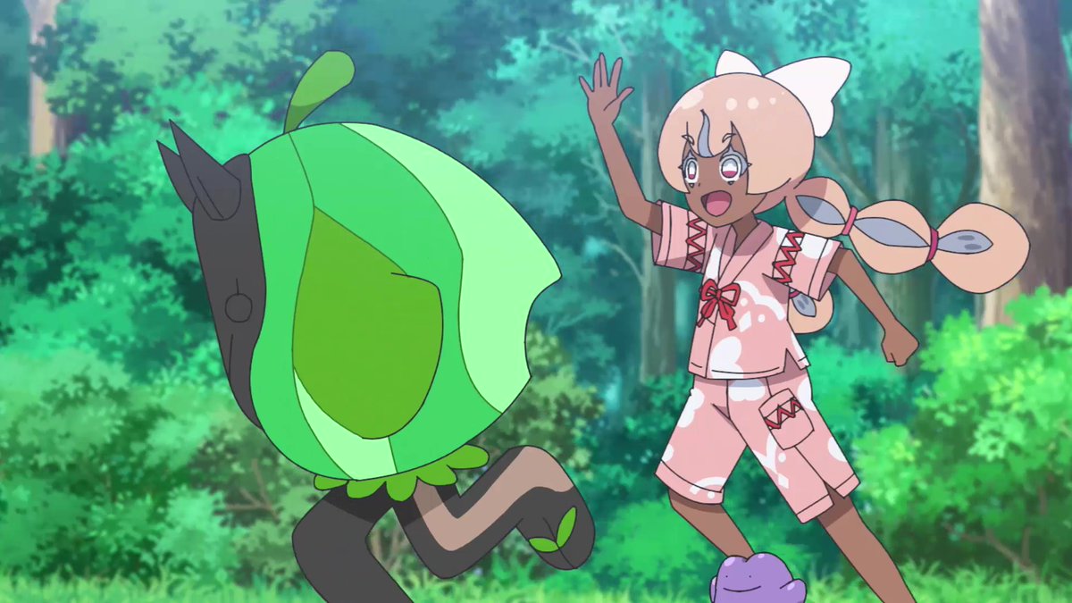 anipoke_PR's tweet photo. #アニポケ 第151話
「ナヴィと不思議な仮面の子」

ナヴィと #オーガポン はあっという間に仲良しに✨

お面に『へんしん』したり
追いかけっこをしたり…
ナヴィと #メタモン、#オーガポン の
楽しい時間を見逃し配信でチェック！

https://t.co/aYJvzXDIqb https://t.co/M0tlEewiaY