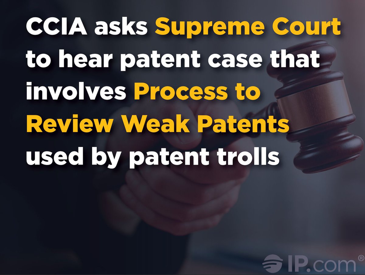 ipdotcom's tweet photo. The Computer &amp; Communications Industry Association, with SIIA and other trade groups, has filed an amicus brief urging the Supreme Court to take up Kahoot! v. Interstellar — a case with major implications for companies targeted by patent trolls. https://t.co/awhZFu562E https://t.co/UXd8uKaQNC