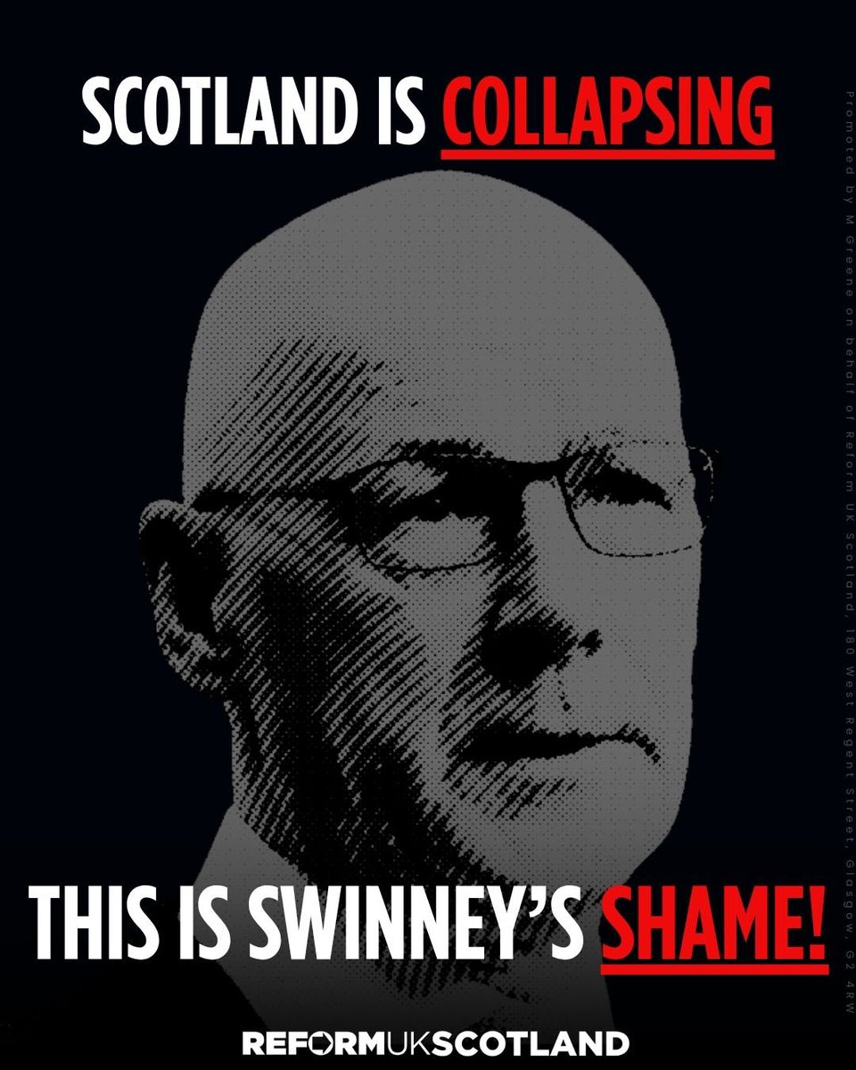 ReformUKScot's tweet photo. Scotland is collapsing 👉🏻 under Swinney’s SNP‼️ https://t.co/SoVPVYQcGf