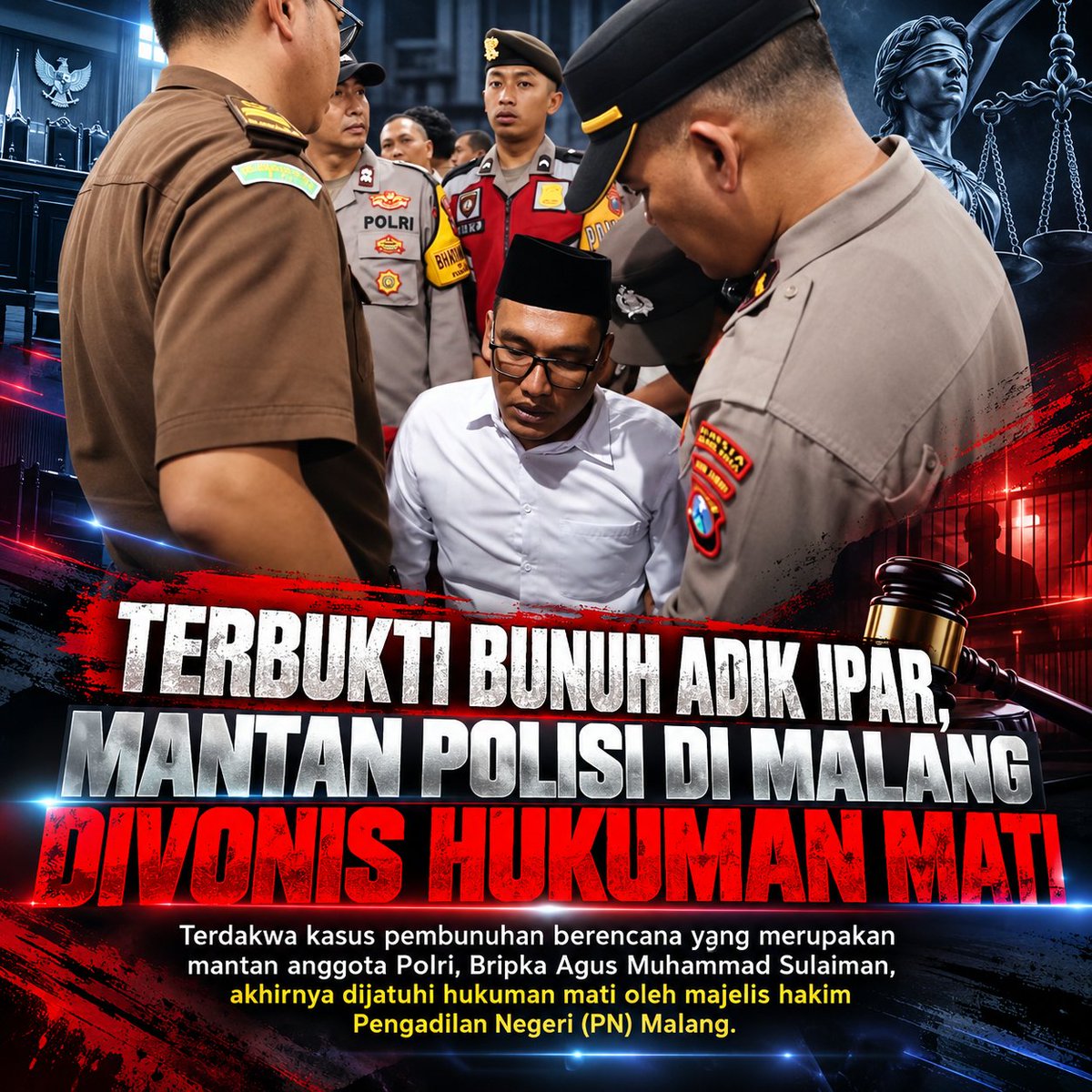 advasarimut's tweet photo. vonis mati ini sudah sangat tepat untuk kasusnya https://t.co/p8nUfa8ToA