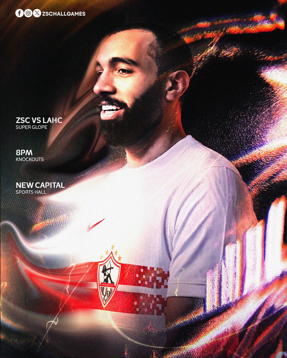 Zschallgames's tweet photo. 📅🏹 يوم المباراة 
الزمالك 🆚 لوس انجلوس 
🏆 السوبر جلوب - الدور الاول 
📍صالة العاصمة الإدارية 
⏰ ٨ مساء
📺 اون سبورت https://t.co/QpLHNuEigK