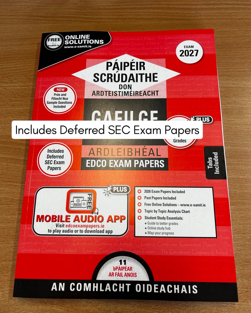 edco_ie's tweet photo. Edco Exam Papers https://t.co/zRBy1LIVR8