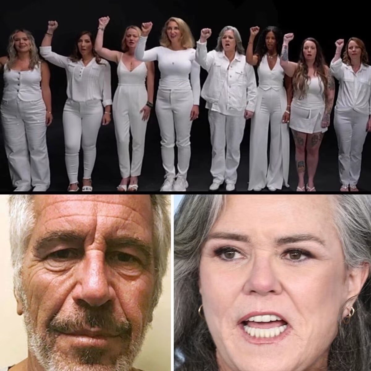 Gianl1974's tweet photo. BREAKING🚨 ABC refused to let eight Epstein survivors speak on Jimmy Kimmel Live. Rosie O'Donnell gathered them and filmed it herself — and the women told her no famous person had ever called to stand beside them. Now she says she will tell all eight of their stories, one by one.

O'Donnell guest-hosted four episodes in August and pitched what she called "the Epstein reveal" for her final night.

"They said that they were certain that could not happen," she said on the Jann Arden Podcast. "So I said, 'Well, then I'm going to do it myself.'"

She called Survivor Sisters, an advocacy group formed by Epstein survivors, and asked how many women could get there in three days. Eight came. They filmed for about two hours.

She first posted a short video from the shoot. Andrea Sterling, Sharlene Rochard, Lara Blume McGee, Jena-lisa Jones, Wendy Pesante, Lisa Phillips, Marina Lacerda and Chauntae Davies stood together in white, fists raised, singing Helen Reddy's "I Am Woman." It ended with childhood photos of the women. Jimmy Kimmel later shared it on his own Instagram Story.

Now O'Donnell says each woman will get her own up-close segment telling her story. The eight segments could become a full documentary, a YouTube project or something they release themselves on social media.

O'Donnell said she made the video after Deputy Attorney General Todd Blanche, Trump's former personal lawyer, said he did "not know whether there are men out there that abused these women." That same day, the Justice Department released more than 3 million additional pages from its Epstein files.

"You are all heroes, and you're going to change how the world deals with child sex abuse," O'Donnell told the women.

Afterward, she said, they told her no famous person had ever called to stand beside them.