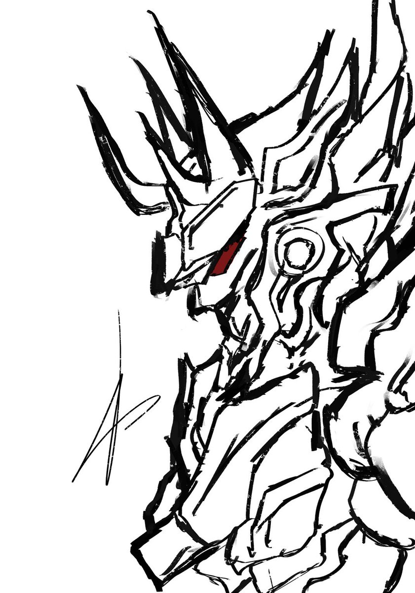 Akechi_tiger's tweet photo. 落書き https://t.co/NJkVhmoyjo