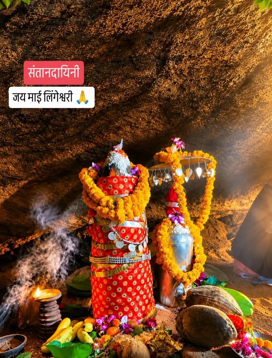 Cheleshwar91882's tweet photo. जय मां लिंगेश्वरी 🙏 दुर्लभ दर्शन हेतु वर्ष में केवल एक दिन खुलने वाले मां लिंगेश्वरी के पावन पट, ग्राम आलोर, फरसगांव में आज खुल रहें है।

मान्यता है कि माई के दरबार में सच्चे मन से की गई प्रार्थना और संतान सुख की कामना कभी व्यर्थ नहीं जाती।

#मां https://t.co/OZUGKkE744
