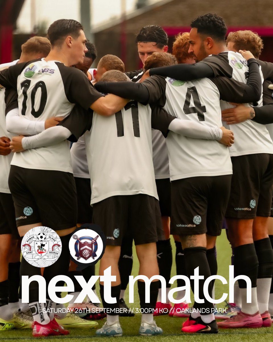RomanGlassFC's tweet photo. ⚫️⚪️NEXT MATCH⚪️⚫️

This saturday we face @MangotsfieldUtd in the look for 3 points!

⏰3:00pm KO
🎟️£9 Adults, £5 Concessions, Under 16s Free
📍Oaklands Park

@swsportsnews 

#UptheGlass https://t.co/PMgKnK3z3n