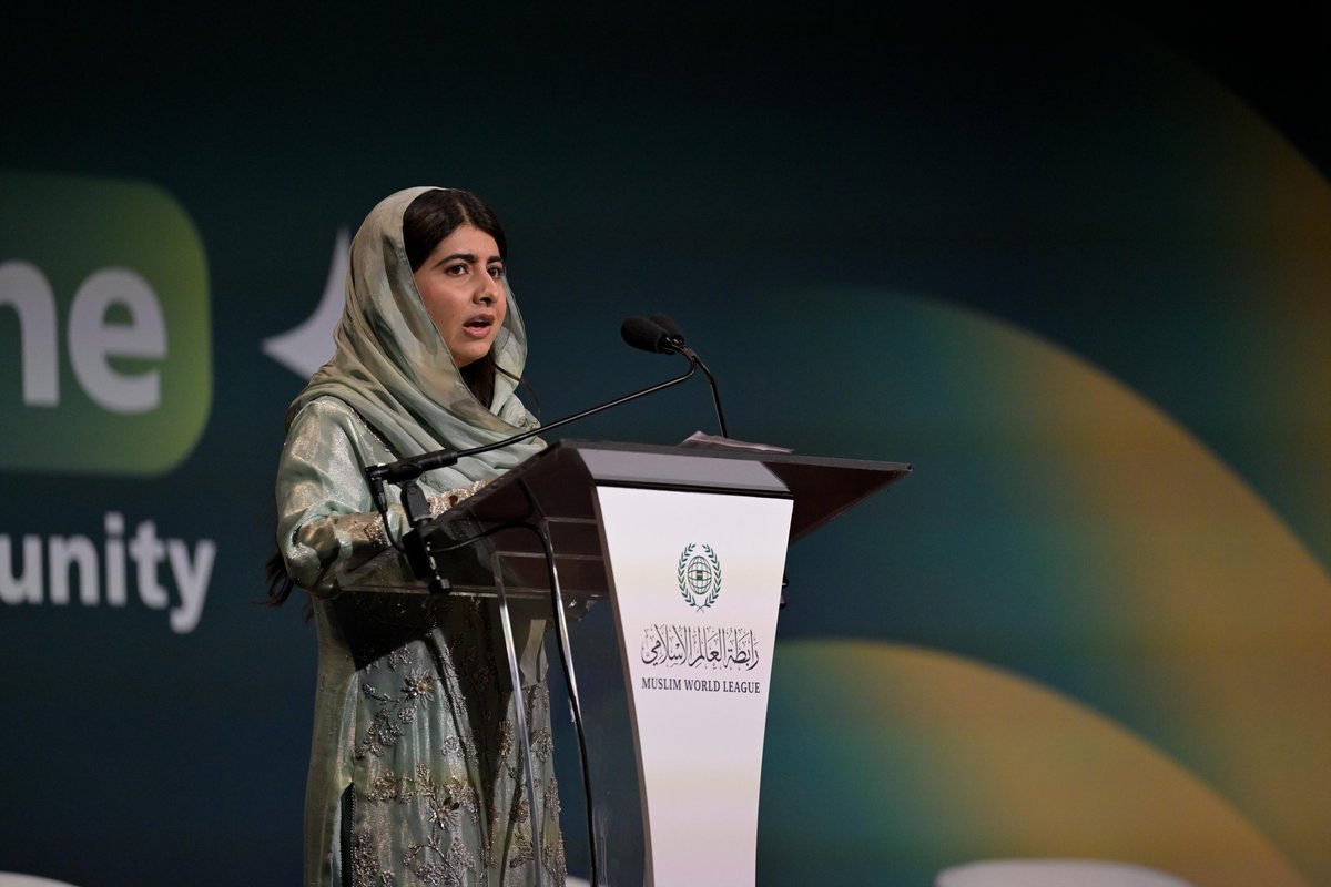 mwlorg_id's tweet photo. Pelopor global dalam isu pendidikan anak perempuan yang didukung oleh PBB melalui "Hari Malala Internasional" sekaligus Peraih Nobel Perdamaian, Ibu Malala Yousafzai, yang memiliki paparan luar biasa mengenai Kecerdasan Buatan, saat menyampaikan pidatonya pada sesi pembukaan kegiatan Liga Muslim Dunia bertajuk: "Kecerdasan Buatan untuk Semua dengan Beragam Dimensinya", dengan dukungan dan partisipasi PBB, dalam rangkaian agenda Pekan Tingkat Tinggi Sidang Majelis Umum PBB ke-81.