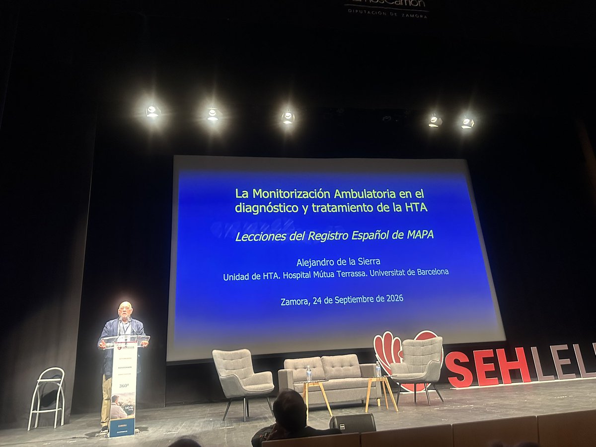 SEHLELHA140_90's tweet photo. Socio de honor de la @SEHLELHA el Dr Alejandro de la Sierra por su excelente trabajo y contribución en el registro español de MAPA en la #hipertension #HTA https://t.co/ERbopZ9Dsl