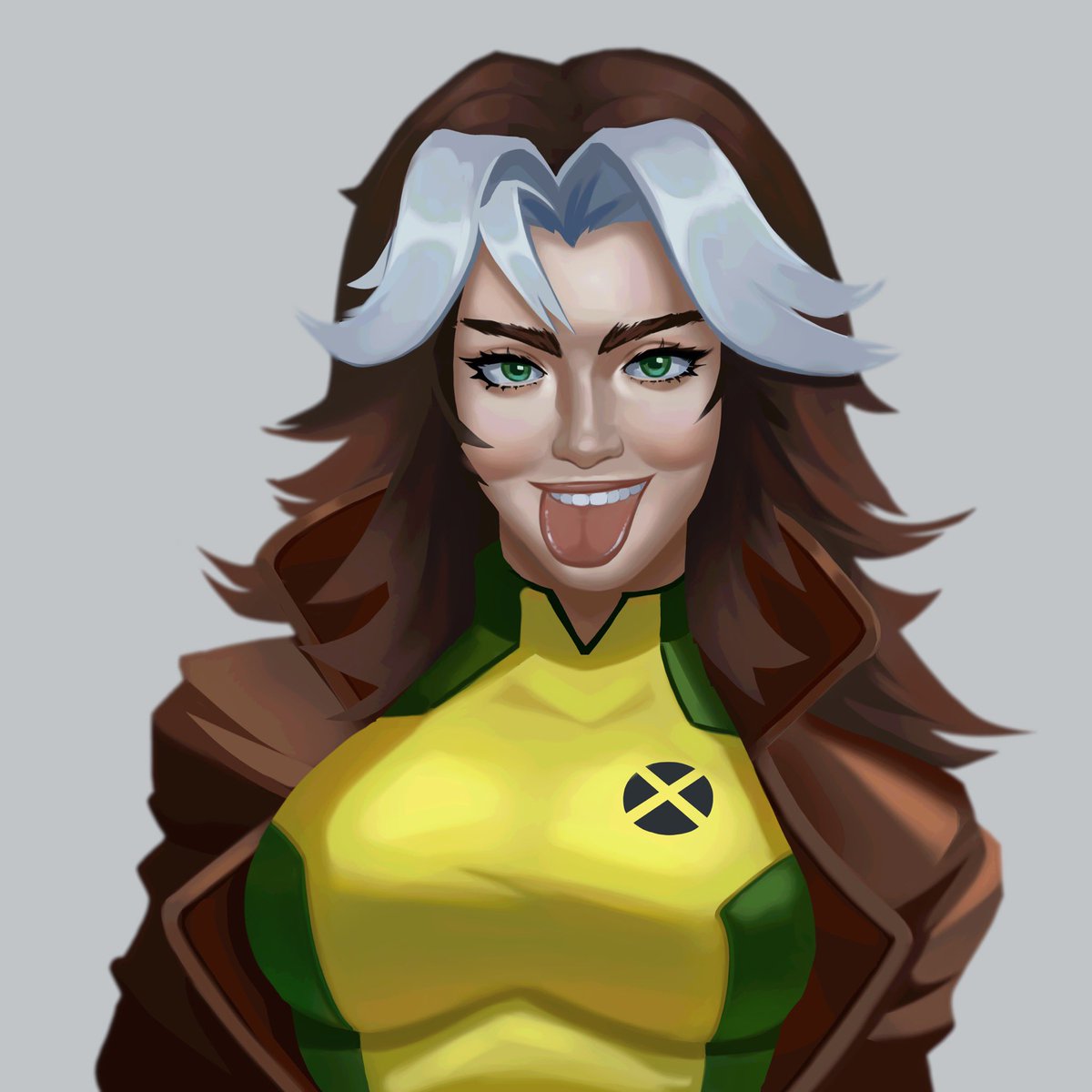 KingSlayer4_'s tweet photo. @veecachu_vt I recently drew Rogue, here it is! https://t.co/b6Izx61tPZ
