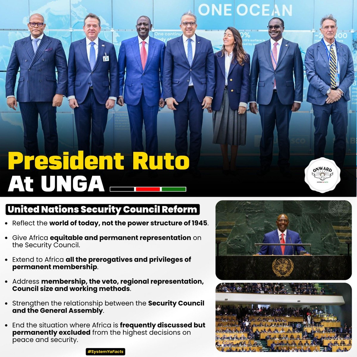 Ms_wanjii's tweet photo. President Ruto is championing a stronger voice for Africa at the global level, pushing for UN reforms,fairer financing and greater opportunities for developing nations.He also highlighted Kenya’s plans to expand industries, create jobs and add value locally. 
#Presidentruto #unga https://t.co/a6tugsUI0M