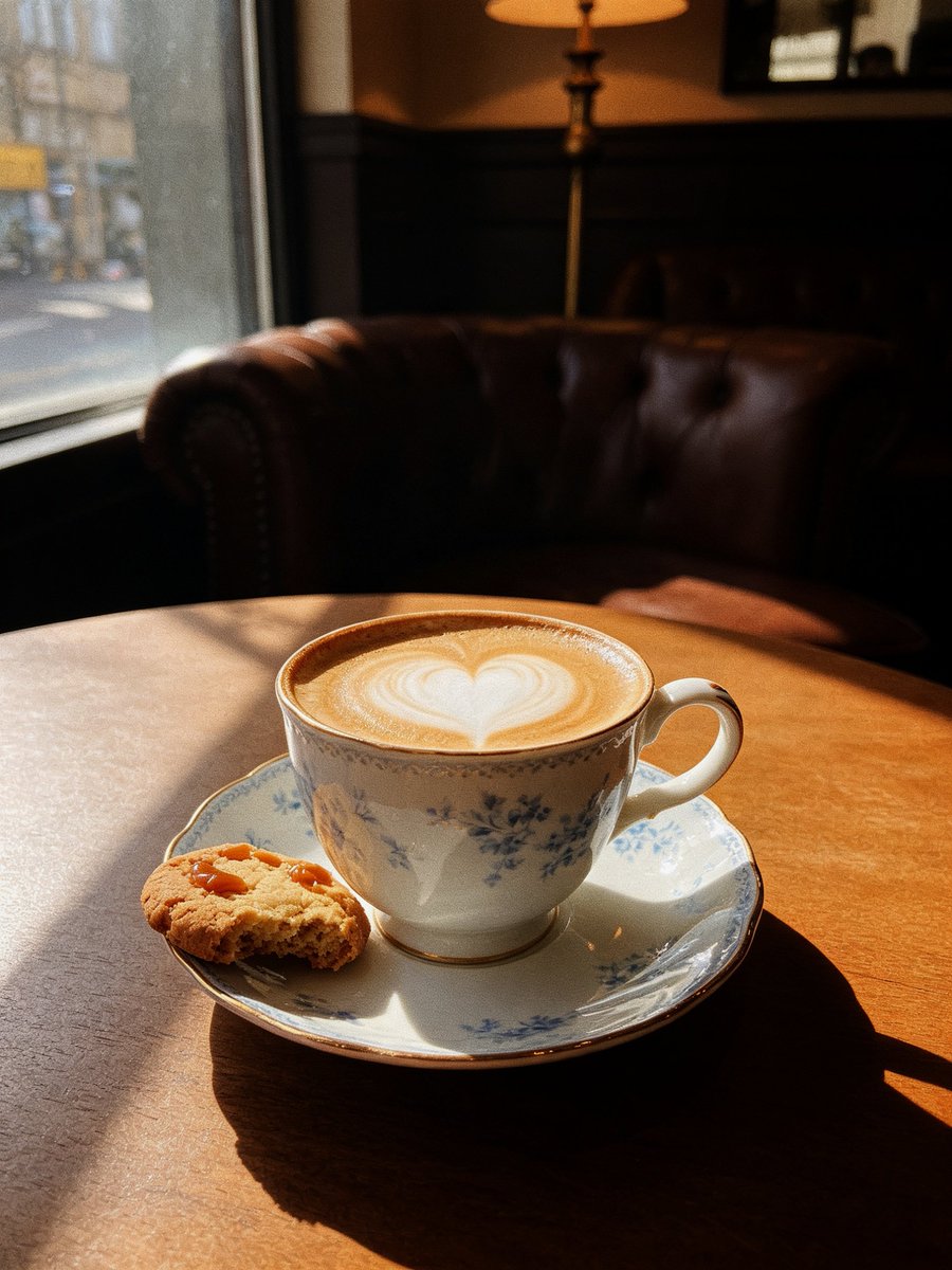 ArtistChloe's tweet photo. Afternoon coffee hits different. Slow sip, pretty latte art, quiet cafe moment — the perfect little reset before the rest of the day ☕ https://t.co/Ii8AkJbRCM