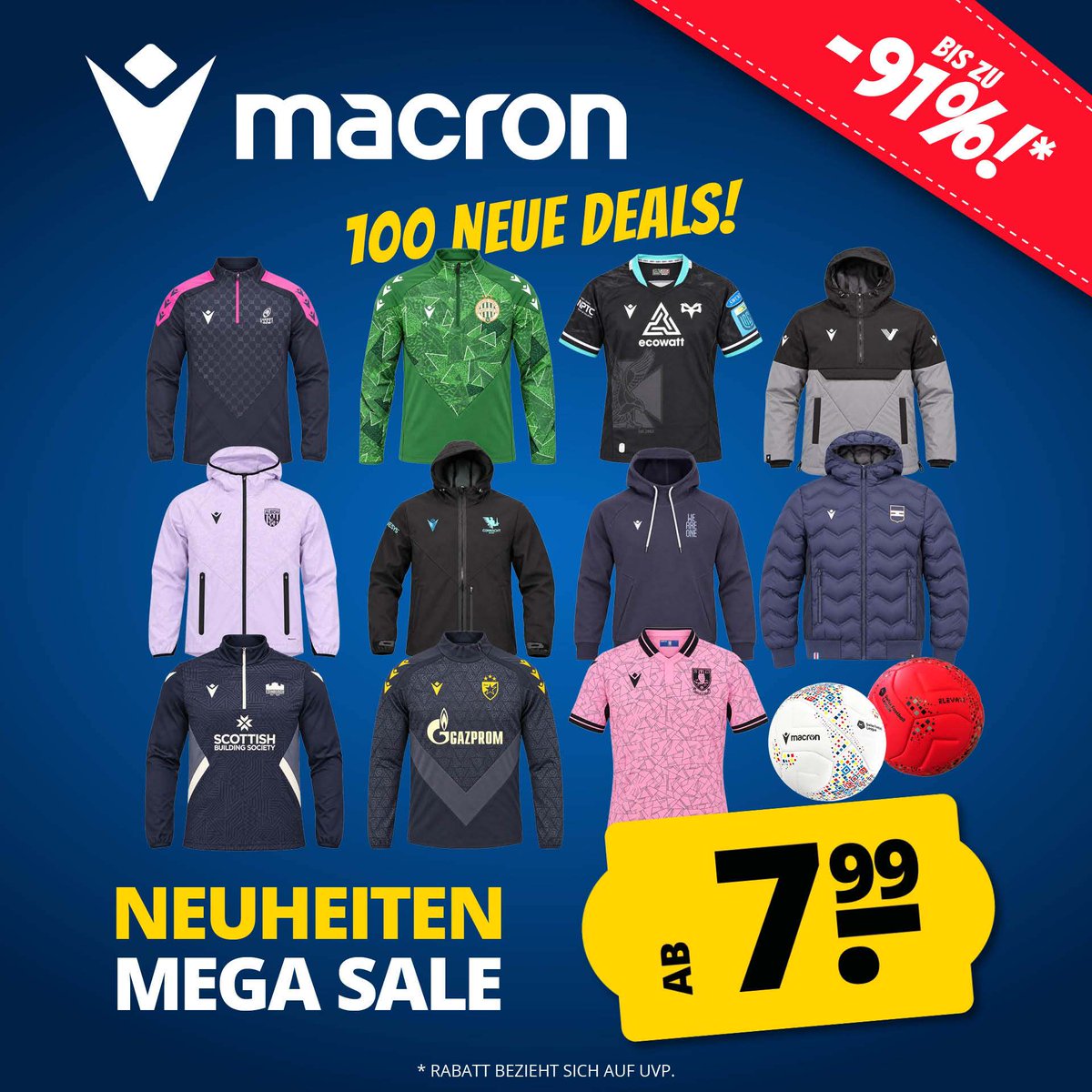 Sportspar's tweet photo. 🔥 SALE FORTSETZUNG Badge: 100 neue Deals 😎

Ab 7,99 € statt 89,99 €, satte 91 % Rabatt 🤑

Jetzt sichern 👉 https://t.co/ckMLpHLfjX https://t.co/FMMKer6jk3
