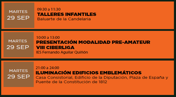 guardiacivil's tweet photo. 🫡 ¡Te esperamos!    

#PatronaGC26 | Actos previstos para el día 29 de septiembre en #Cádiz, con motivo de la Semana Institucional de la #GuardiaCivil.

ℹ️ Consulta el programa de eventos en nuestra página web: ⬇️
https://t.co/CTBuoMtZ0b https://t.co/9Ip7ZSdYoX