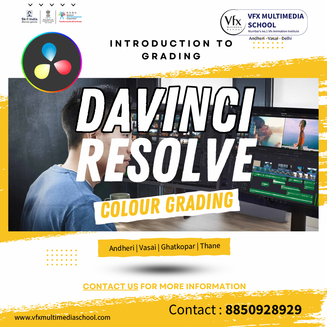 vfxmultimedia's tweet photo. 🎨 Master DaVinci Resolve Color Grading! 🎬
 https://t.co/aMHrcLzyXO
#DaVinciResolve #ColorGrading #ColorCorrection #DaVinciResolveTraining #Colorist #ProfessionalColorGrading #VideoEditing #Filmmaking #PostProduction #VFX #Animation #VFXMultimediaSchool #VMS #Andheri #Vasai https://t.co/V31t20HJXM