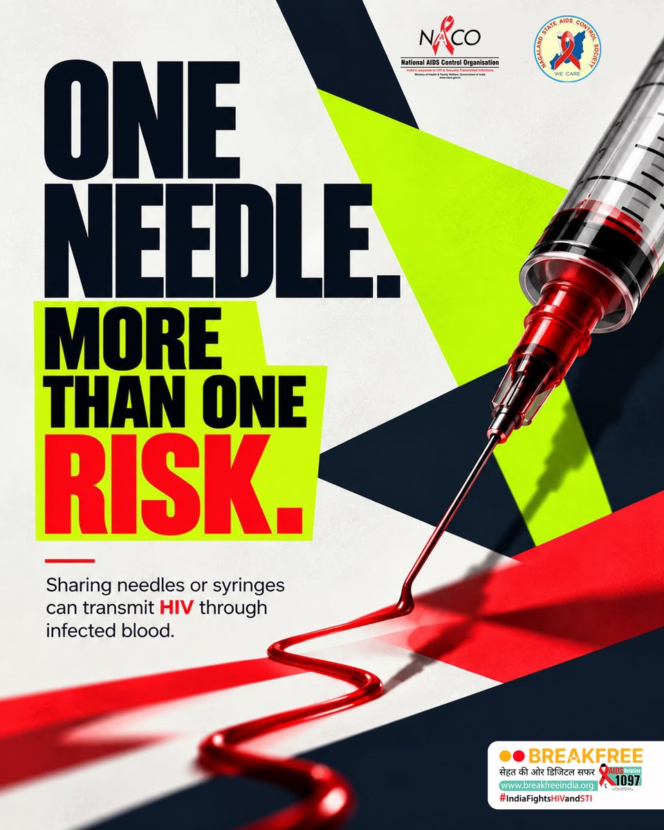 Nagaland_SACS's tweet photo. When substance use is part of the picture, knowing where to turn matters.

Testing, counselling and support are available.

☎️ 1097 | 🌐 https://t.co/sCqEILfLgq

#IntensifiedIECCampaign3 #IndiaFightsHIVandSTI #HIVPrevention #DrugAwareness #KnowYourStatus https://t.co/wimRHoqV2P