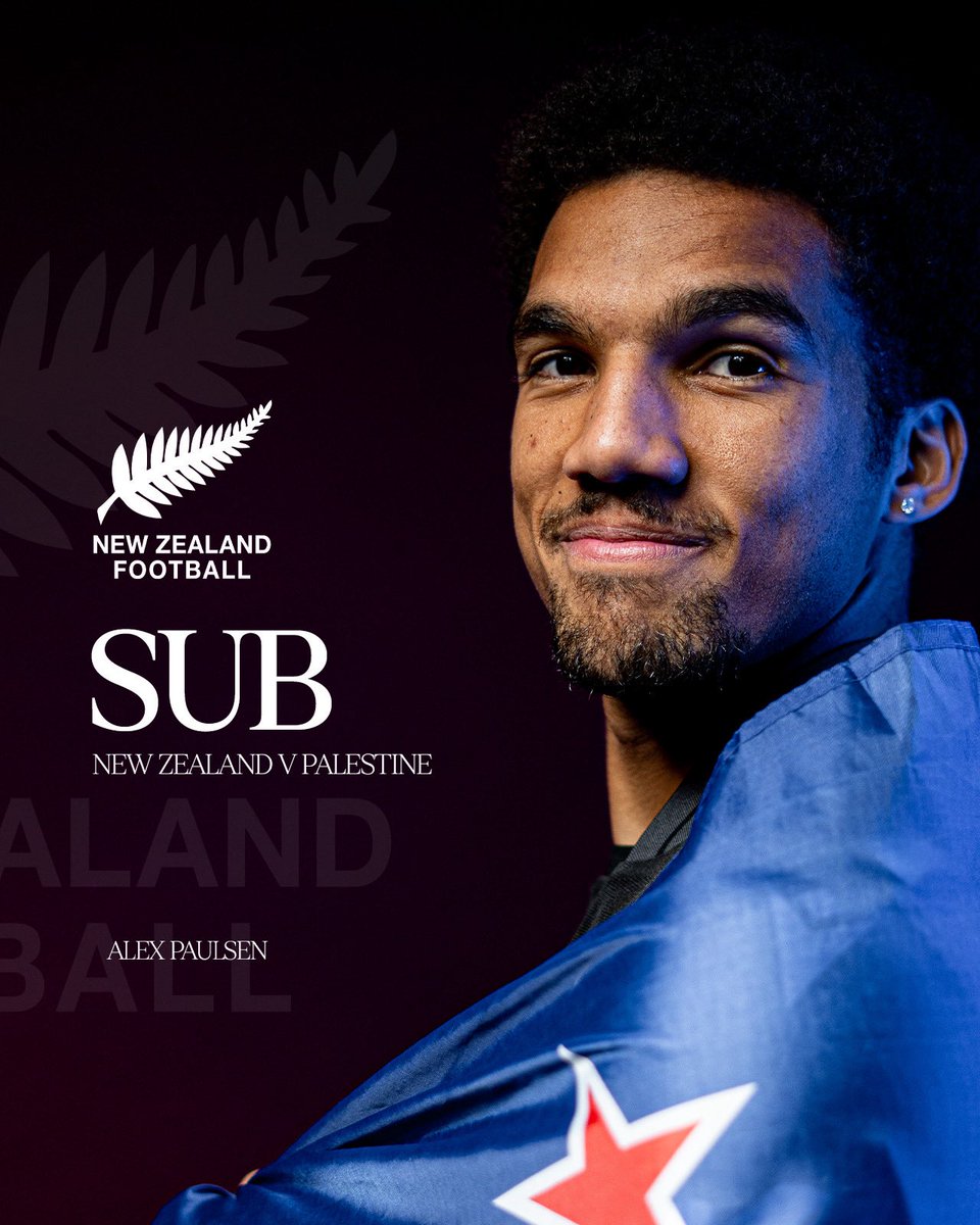MotherwellFC's tweet photo. Alex Paulsen is on the bench for New Zealand against Palestine. 

Good luck 🇳🇿 https://t.co/suZJgmg5uH