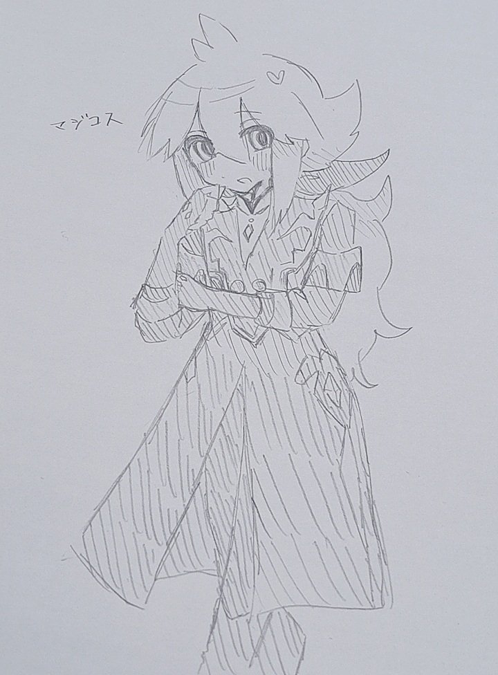 meta_0414's tweet photo. 部活で描いたやつ https://t.co/q41NG81RM1
