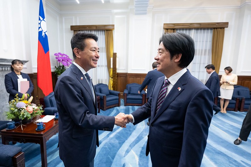 NOTICIASTaiwan's tweet photo. El presidente Lai Ching-te recibió el 22 de septiembre, en la Oficina Presidencial de la ciudad de Taipéi, a una delegación de la Asociación de Cooperación Público-Privada del Partido de la Innovación de Japón #JIP.
https://t.co/WYlEvrGf8P https://t.co/swRg8TsGTb