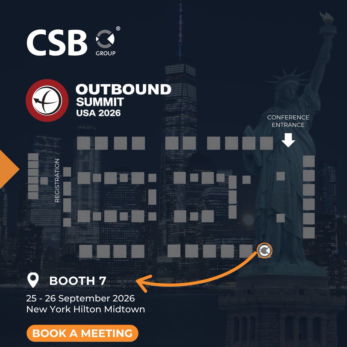 CSBGroup's tweet photo. 🗽 Outbound Summit USA 2026 is almost here

📍 𝐁𝐨𝐨𝐭𝐡 𝟕 – 𝐦𝐞𝐞𝐭 𝐮𝐬 𝐢𝐧 𝐍𝐞𝐰 𝐘𝐨𝐫𝐤!

📅 If you’re attending, come by Booth 7 and connect with Malcolm Ferrante, Senior Manager – Immigration and Relocation, to explore how we can support your international plans. https://t.co/gQjm4DtjDj