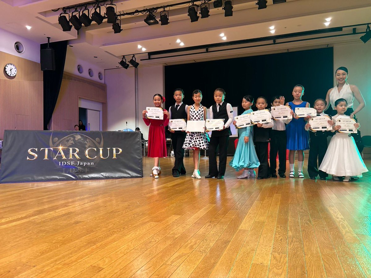 idsf_japan's tweet photo. IDSF Japan 第6回 STAR CUP

【U-16オープン スタンダード】

1位　高井 隆之介 / 武井 那優
2位　長谷川 葵澄 / チェ アヒ
3位　長谷川 楓澄 / 山本 彩七
4位　佐藤 凌久 / 白取 佑深
5位　長谷川 湊澄 / 尾原 有里彩

次回は2027年1月ごろ開催予定です🏆⭐️ https://t.co/ZVYm6AJT5Q