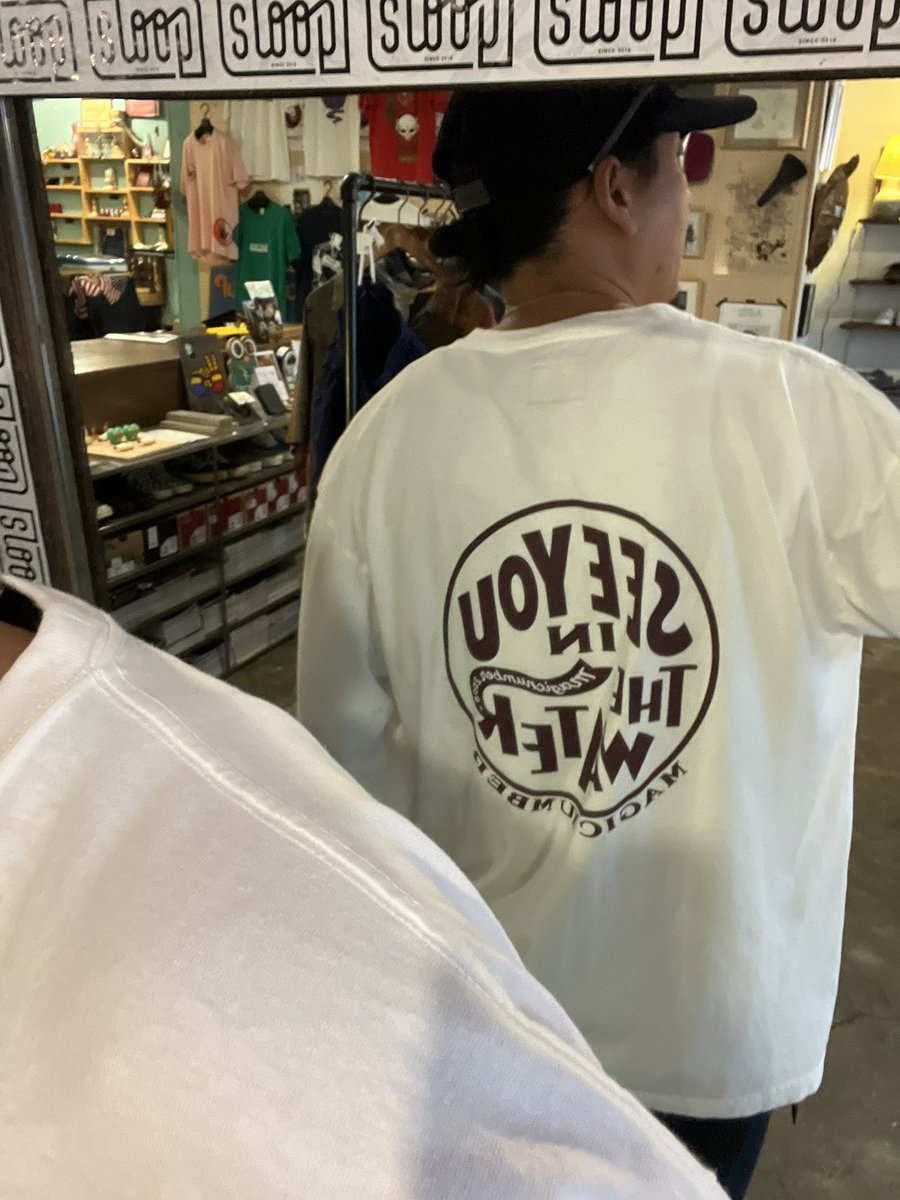 sloop_hkd's tweet photo. 【新作情報】
・
・
・
【MAGIC NUMBER】
＊ALL XV US COTTON L/S T-SHIRT
＊¥9,900-taxin
＊WHITE
＊M,L,XL https://t.co/466Km7novJ