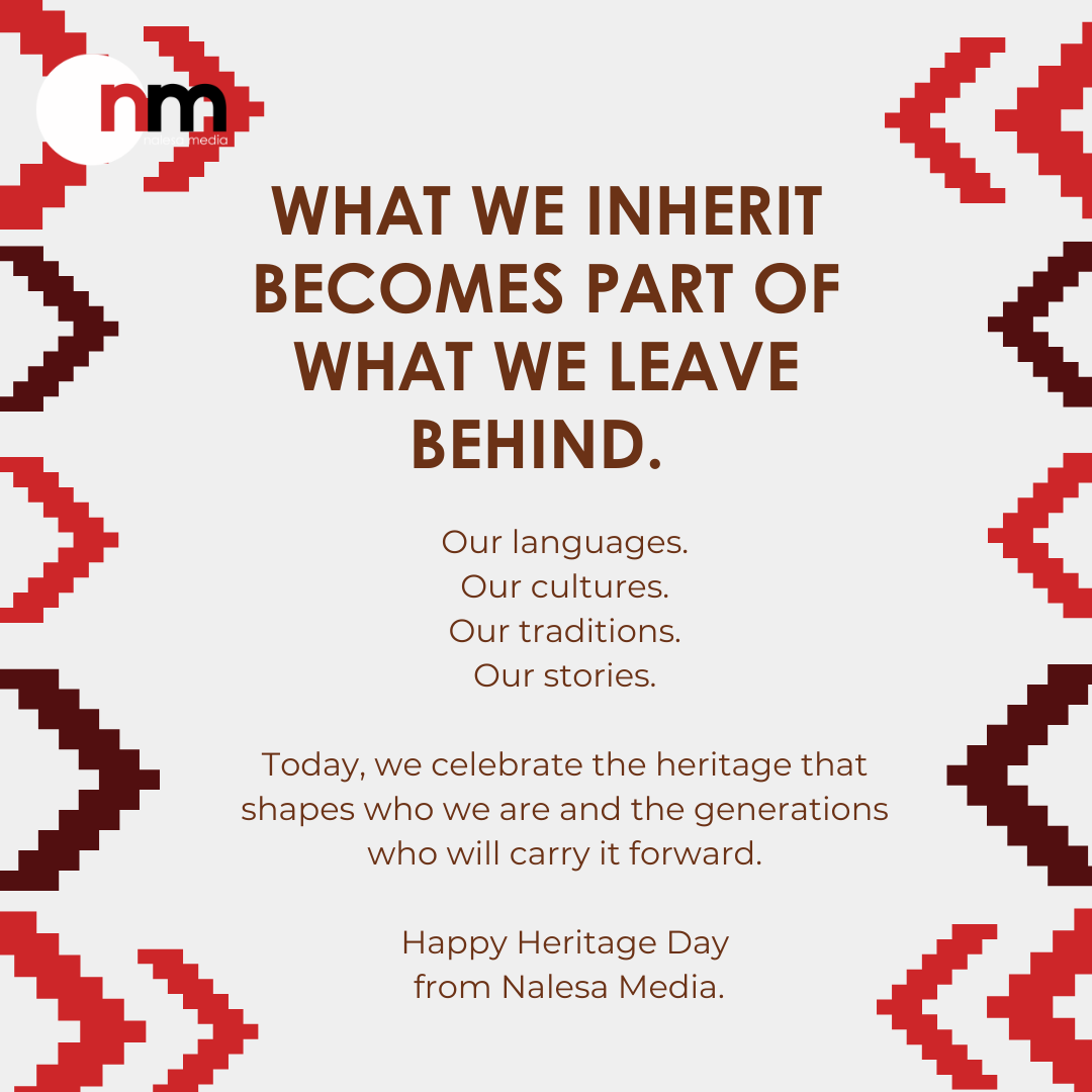 NalesaMedia's tweet photo. Today, we celebrate the cultures, traditions, languages and stories that shape who we are. 🇿🇦

Our heritage connects generations and reminds us of the richness in our diversity.

Happy Heritage Day from Nalesa Media.

#NalesaMedia #HeritageDay #SouthAfrica https://t.co/6SaXRliP0K