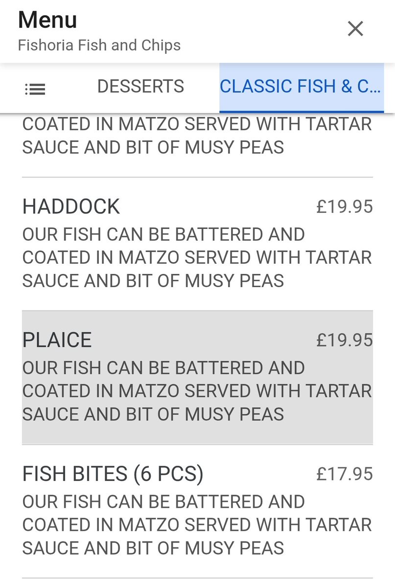 SWLondonBooty's tweet photo. @KevP36963 @CallumLyon Here we go mate....fish &amp; chips prices in London !!! https://t.co/Q7Vt6gGUZa