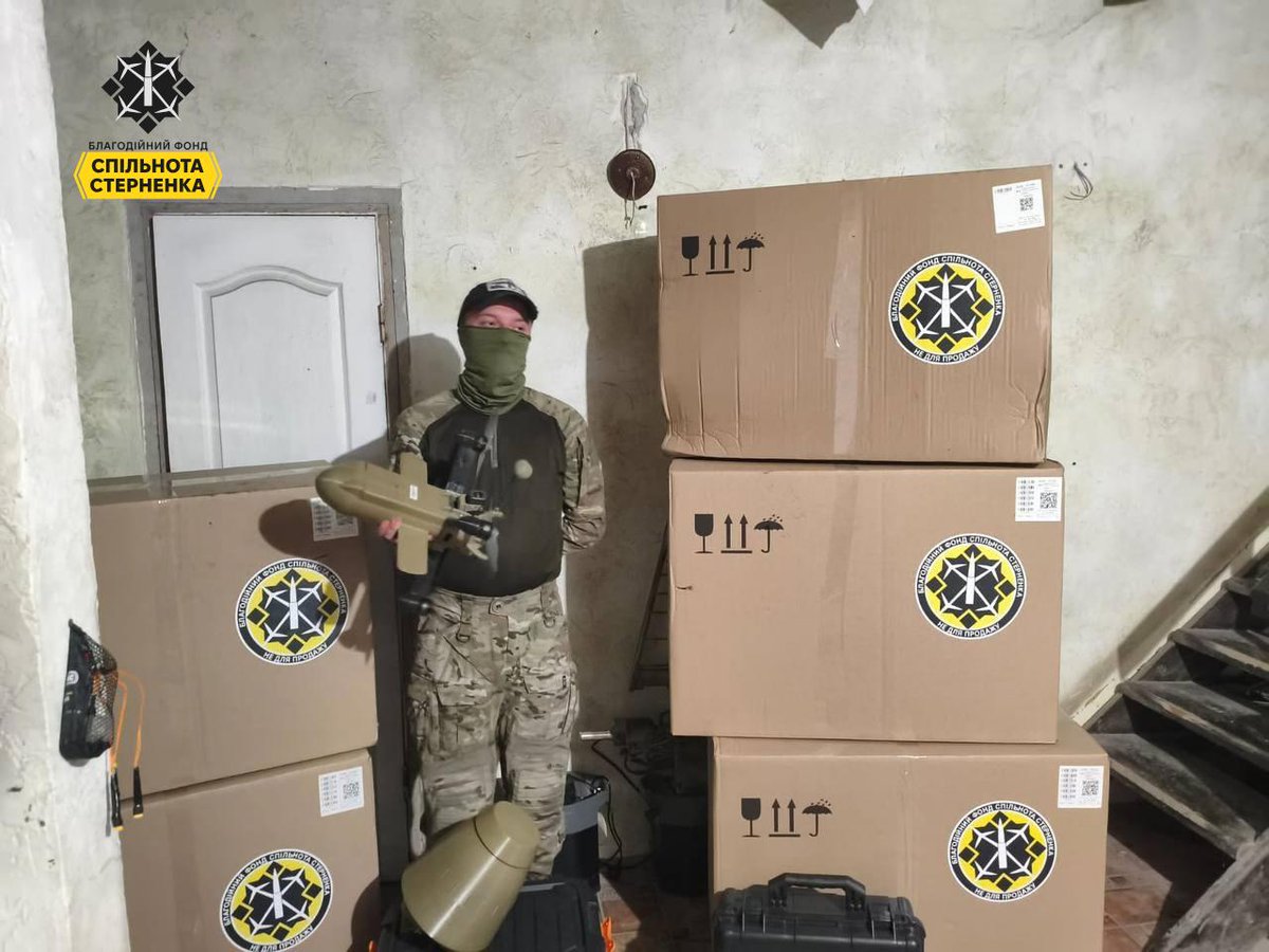 sternenkofund's tweet photo. Щоденні поставки на фронт тривають. Нові 145 дронів вже на передовій. Дякуємо за регулярну допомогу!

Уся звітність: https://t.co/h2Te5nSsVl

Реквізити на допомогу війську: https://t.co/83efkE1e66 https://t.co/awAnjCNp7w