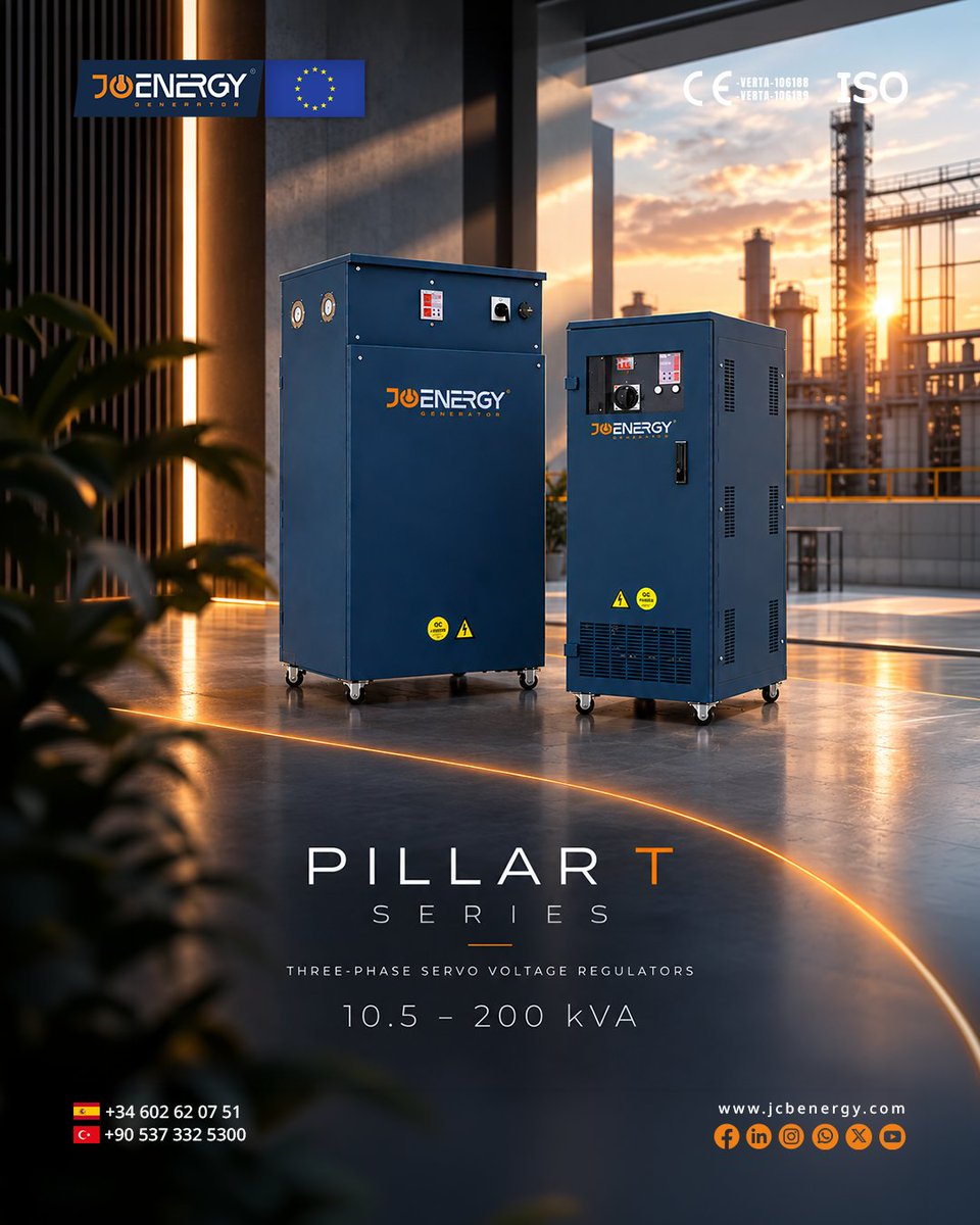 jcbenergy's tweet photo. Power that keeps you ahead. β‘
π Madrid - SPAIN | Istanbul - TURKEY
π +34 602 620 751 | +90 537 332 53 00
π§ info@jcbenergy.comπhttps://t.co/ILV1dbeEAq
#JCBENERGY #UPS #UPSSystem #UninterruptiblePowerSupply #OnlineUPS #ThreePhaseUPS #PowerProtection #CriticalPower #PowerContinuity