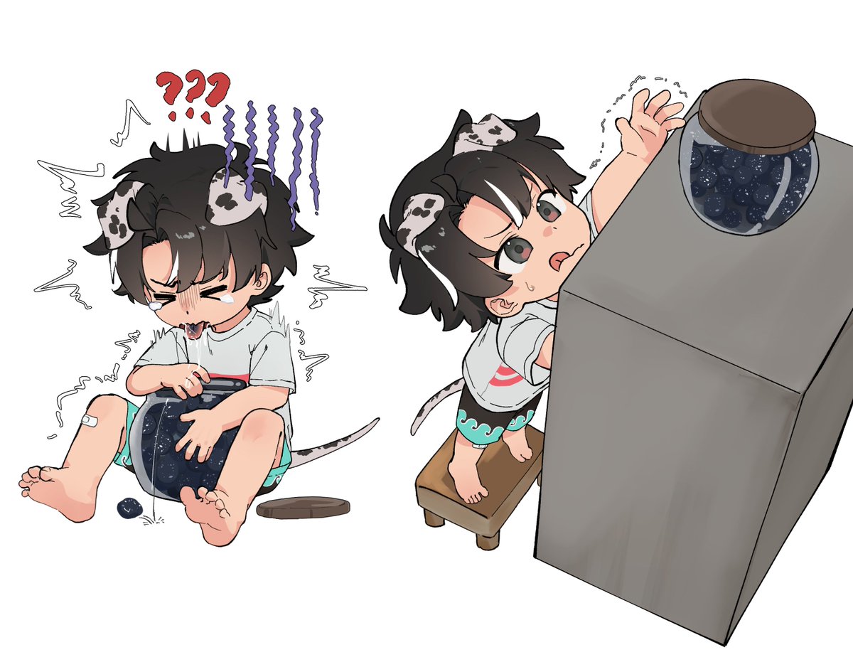 yuumadakuga's tweet photo. Daily life of a puppy 🐶

Art by @Akashi124vn https://t.co/fkBD05qfEV