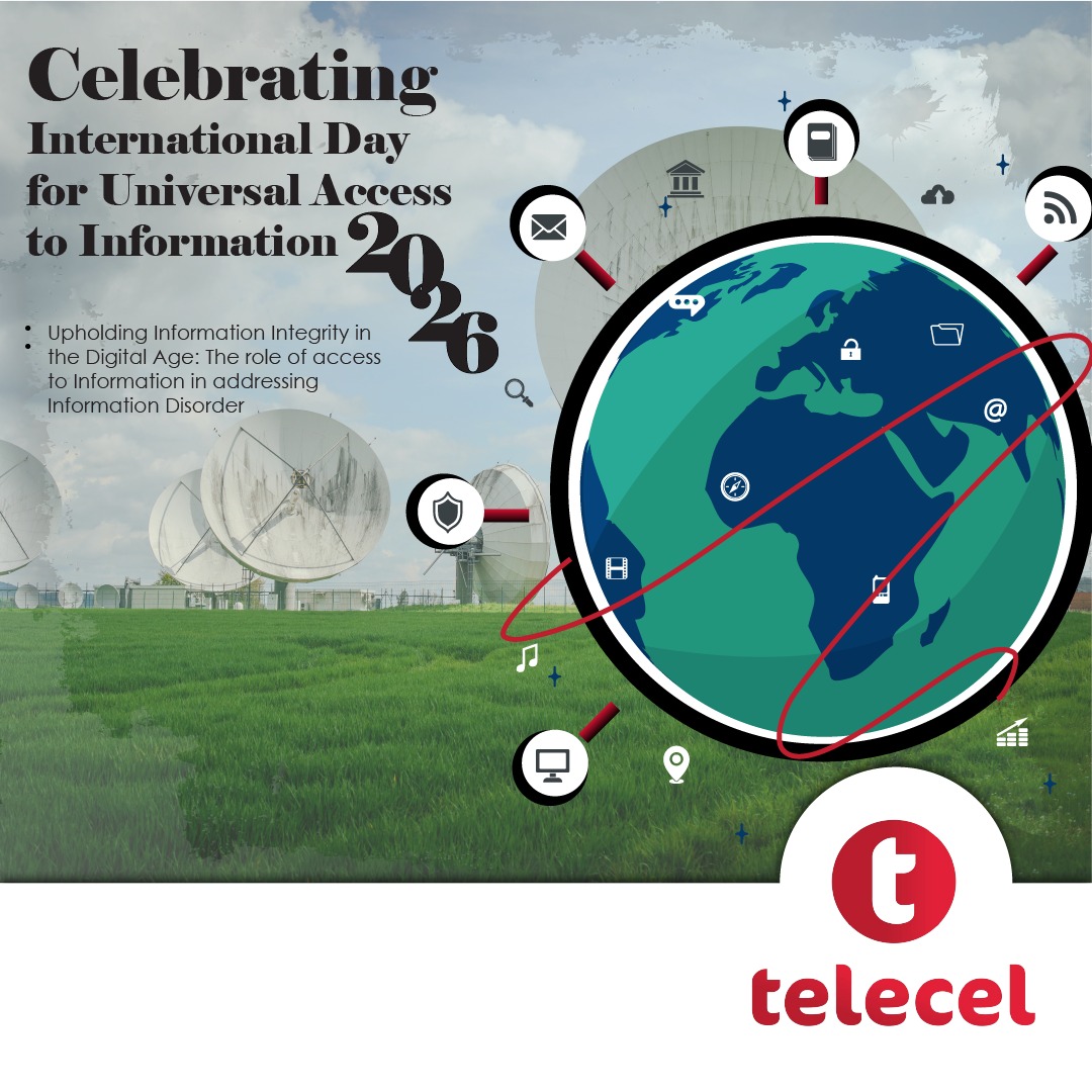 Telecel_Zim's tweet photo. Commemorating the International Day for Universal Access to Information! Telecel keeps Zimbabwe connected to what matters.
#IDUAL
#TellSomeone https://t.co/OasXq9wh1E