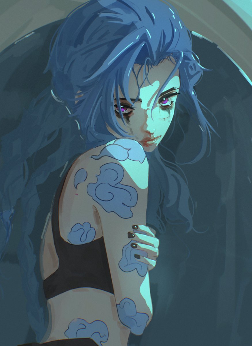 Jayillu_'s tweet photo. Powder, Jinx, I dont know anymore. Don't come any closer.
🔫💙

#jinx #arcane #leagueoflegends #riot #arcaneart https://t.co/DE8Jx8HcEN