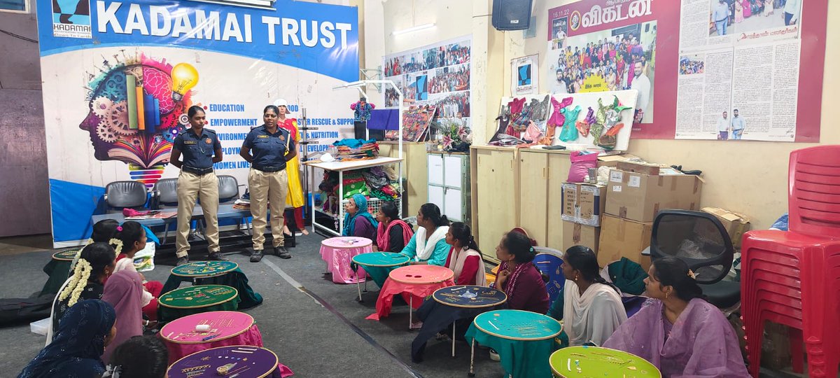 KadamaiE's tweet photo. Awareness Session for Kadamai Students Every child &amp; woman deserves to feel safe &amp; supported.Thanks to Singapen Athiradipadai for conducting a vital session on staying safe,responding confidently&amp;seeking help.Knowing whom to callcanmake all the difference.#Awareness #KadamaiTrust https://t.co/haZkQ9ofzZ