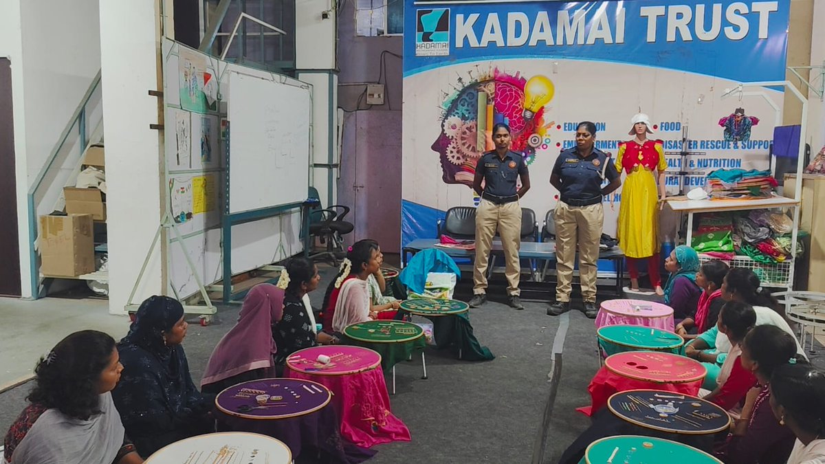 KadamaiE's tweet photo. Awareness Session for Kadamai Students Every child &amp; woman deserves to feel safe &amp; supported.Thanks to Singapen Athiradipadai for conducting a vital session on staying safe,responding confidently&amp;seeking help.Knowing whom to callcanmake all the difference.#Awareness #KadamaiTrust https://t.co/haZkQ9ofzZ
