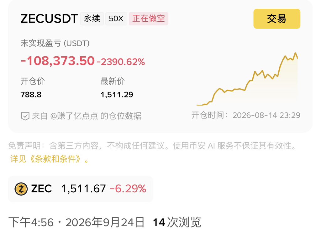 ElevenLi48781's tweet photo. 杀不死我的终将使我更强大$ZEC https://t.co/yjNauM376C