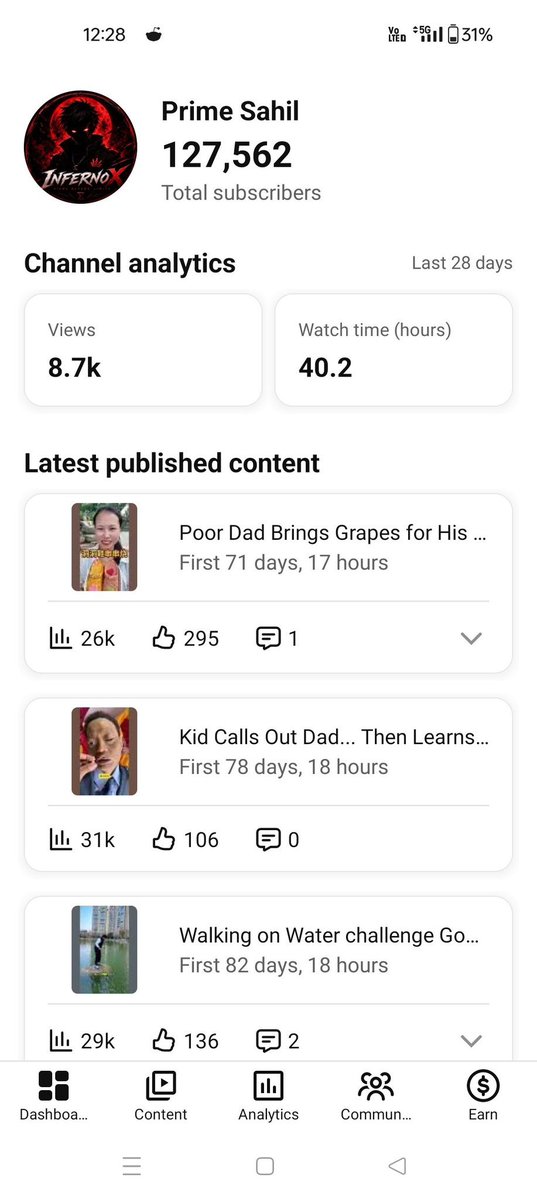 Adnan4252's tweet photo. Urgent: My 127K subscriber YouTube channel was hacked and all recovery details, including the email, were compromised. I have full ownership proof ready via YouTube Studio. Please follow me and DM the hijacked account recovery form link ASAP. Thank you! @TeamYouTube https://t.co/GDLezSU7e1